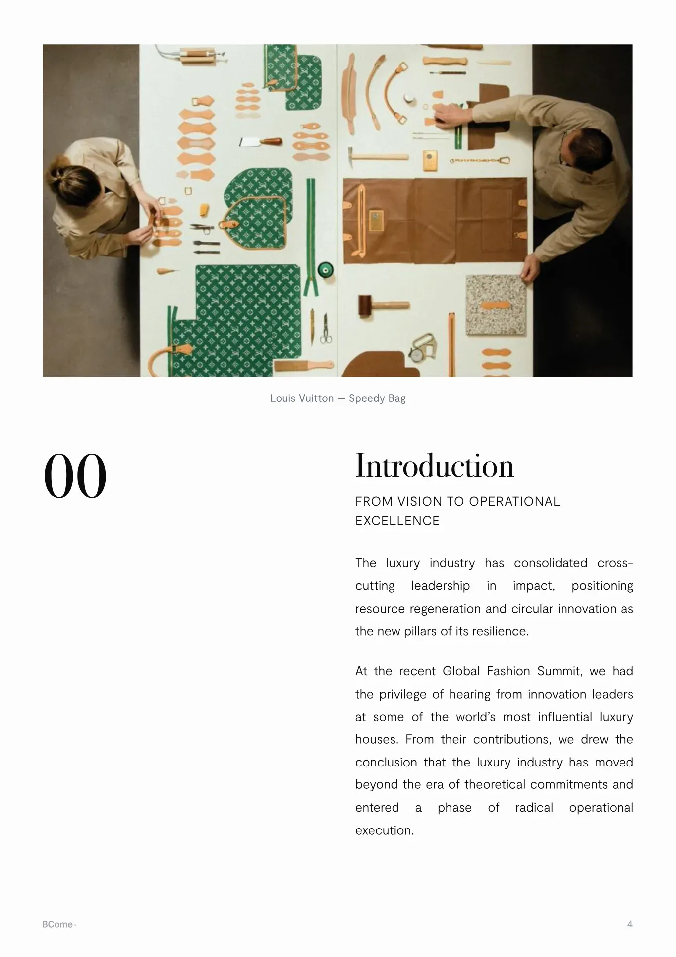 Introduction page: from vision to operational excellence